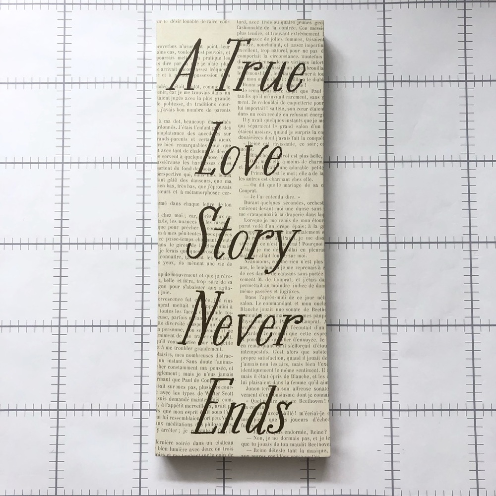 A True Love Story Canvas Wall Decor